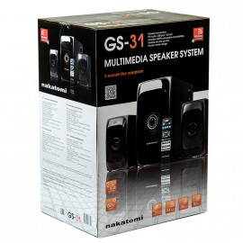 Колонки 2.1 Nakatomi GS-31, черный, 30W+2*15W, Bluetooth, FM, USB+SD reader (1/2)