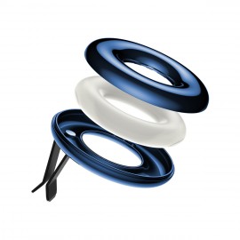 Держатель автомобильный Baseus, Ring, для смартфона, силикон, воздуховод, магнит, ароматизатор, цвет: синий