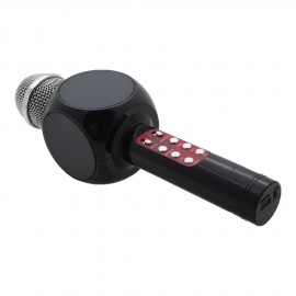 Микрофон-колонка WS1816 Bluetooth+FM+SD micro+USB+AUX, черная