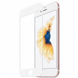Стекло защитное FaisON для APPLE iPhone 7/8 Plus, Full Screen, 0.33 мм, 5D, глянцевое, полный клей, цвет: белый