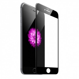 Стекло защитное FaisON для APPLE iPhone 7/8, Full Screen, 0.33 мм, 5D, глянцевое, полный клей, цвет: чёрный