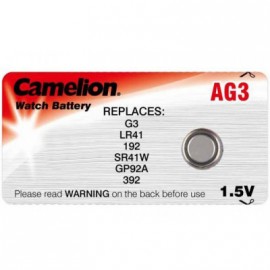 Часовые батарейки Camelion  AG03 (392A) LR41