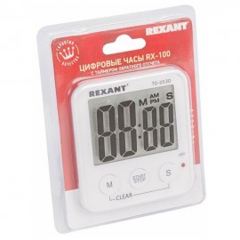 Цифровые часы с таймером обратного отсчета REXANT RX -100 а