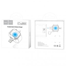 Устройство зарядное беспроводное HOCO, CW19, Nimble iWatch, для Apple Watch, 1000mA, пластик, цвет: белый