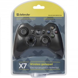 Геймпад Defender X7 USB, Bluetooth, Android, Li-Ion, 17 кн., беспроводной, проводной, Поддерживаемые платформы: PlayStation® 3, Android 3.2 и выше, ПК