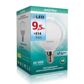 Лампа Светодиодная Smartbuy-P45-9,5W/4000/E14 (SBL-P45-9_5-40K-E14)
