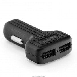 Блок питания автомобильный 2 USB Earldom, ES-130, 2400mAh, пластик, цвет: чёрный