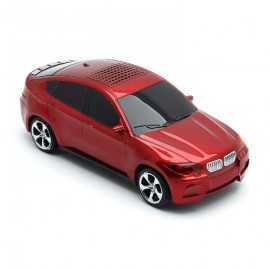 Колонка машинка (HY-BT307/ch) Concept car Bluetooth/USB/MicroSD/FM (красная)