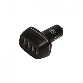 Блок питания автомобильный 4 USB Exployd, EX-Z-423, SONDER, 5400mA, пластик, QC3.0, цвет: чёрный