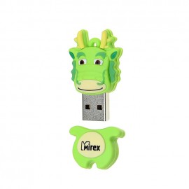 USB  4GB Mirex  DRAGON  зелёный  (ecopack)