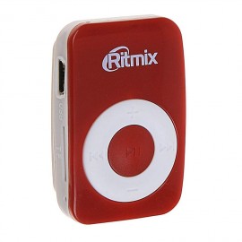 Плеер MP3 RITMIX RF-1010, красный. Сменная/дополнительная память: MicroSD (до 16 Гб). Управление: кнопочное. Питание: литиевая аккумуляторная батарея.