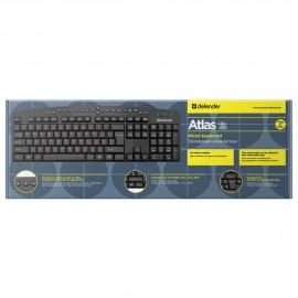 Клавиатура DEFENDER Atlas HB-450 RU, черный, USB
