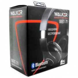 Беспроводные наушники WALKER Bluetooth WBT-71, черные