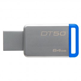 USB 64GB Kingston Data Traveler 50  металл/синий 3.0
