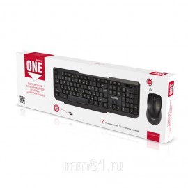 Клавиатура+мышь БП SMARTBUY ONE 230346AG-K ,черный, беспроводной(1/20)