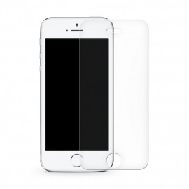 Стекло защитное FaisON для APPLE iPhone 5/5S/SE, Full Screen, 0.33 мм, 2.5D, глянцевое, полный клей, цвет: белый