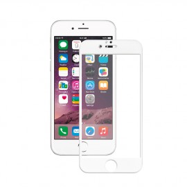Стекло защитное HOCO для APPLE iPhone 6/6S Plus (5.5), V9, Kasa, 0.33 мм, 3D, глянцевое, весь экран, силиконовые края, цвет: белый