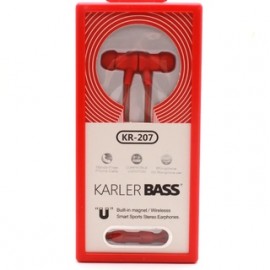 Наушники Karler BASS KR-207,  цвет: красный