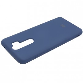 Задняя панель для Xiaomi  Redmi Note 8 Pro Силикон матовый (синяя)