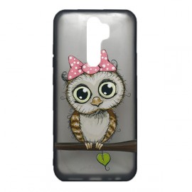 Чехол силиконовый с рисунком для Xiaomi Redmi Note 8 (owl girl)