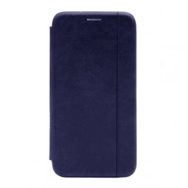 Чехол-книжка с загнутыми краями строчка Xiaomi RedMi Note 8 (Dark-Blue)