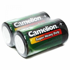 Батарейка D Camelion R20-2P, 1.5В, цвет: зелёный, (2/12/144)