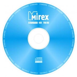 Диск MIREX CD-R 80 min 48x (Standard) балк 50 (50/500)