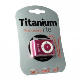 Цифровой аудио плеер Perfeo Titanium Lite, розовый (PF_A4185)