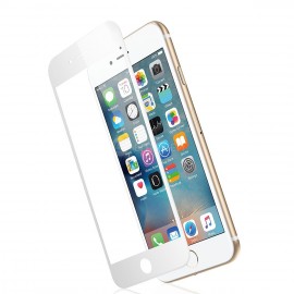 Стекло защитное FaisON для APPLE iPhone 6/6S Plus (5.5), Dustproof, 0.4 мм, глянцевое, сеточка, полный клей, цвет: белый