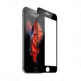 Стекло защитное FaisON для APPLE iPhone 6/6S Plus (5.5), Dustproof, 0.4 мм, глянцевое, сеточка, полный клей, цвет: чёрный