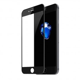 Стекло защитное FaisON для APPLE iPhone 7/8 Plus, Dustproof, 0.4 мм, глянцевое, сеточка, полный клей, цвет: чёрный
