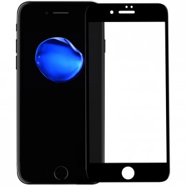 Стекло защитное FaisON для APPLE iPhone 7/8, Dustproof, 0.4 мм, глянцевое, сеточка, полный клей, цвет: чёрный