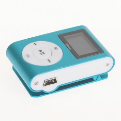 MP3 плеер с дисплеем/наушники ELTRONIC (синий)