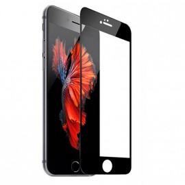 Стекло защитное Noname для APPLE iPhone 6 (4.7), Full Screen, 0.33 мм, 9D, глянцевое, полный клей, цвет: чёрный, в техпаке