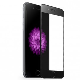 Стекло защитное Noname для APPLE iPhone 6 Plus (5.5), Full Screen, 0.33 мм, 9D, глянцевое, полный клей, цвет: чёрный, в техпаке