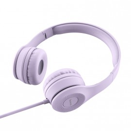 Наушники HOCO W21, Graceful, микрофон, кнопка ответа, кабель 1.2м, цвет: фиолетовый