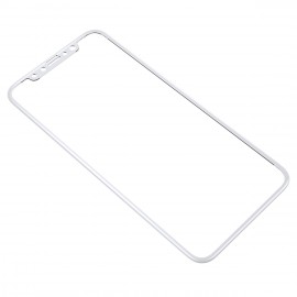 Стекло защитное FaisON для APPLE iPhone X/XS, Full Screen, 0.33 мм, 2.5D, глянцевое, полный клей, цвет: белый