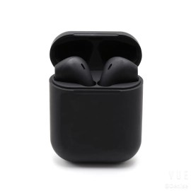 Беспроводные наушники I12, bluetooth, с анимацией, GPS, функция изменения имени, GPS, цвет: чёрный