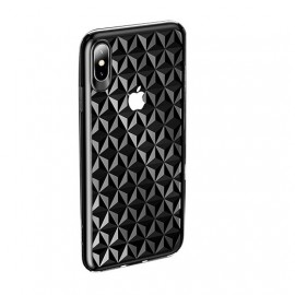 Чехол силиконовый Usams для APPLE iPhone XR, Gelin, тонкий, прозрачный, глянцевый, цвет: чёрный
