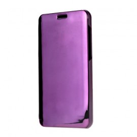 Чехол-книжка FaisON для APPLE iPhone XR, MIRROR, пластик, цвет: фиолетовый