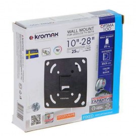 Кронштейн для LED/LCD телевизоров Kromax OPTIMA-100 black, 10 шт./уп. (28001)