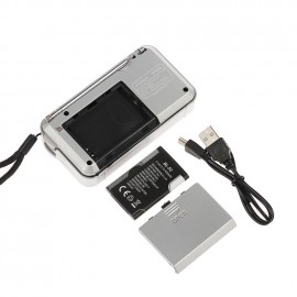 Радиоприемник, мод Rad-10, FM AM, дисплей, AUX, microSD, 3 вт, аккумулятор 800 мАч, серый  4053139