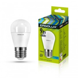 Лампа LED Ergolux G45 9W 220V 4500К E27    10/100