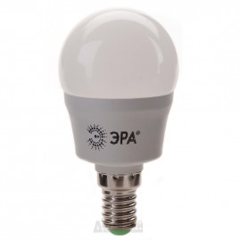 Лампа светодиодная ЭРА (ECO) Р45-6W-840-E14 (глоб, белый свет)