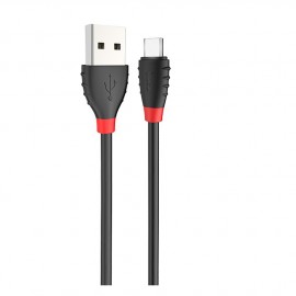 Кабель USB - микро USB HOCO X27 Excellent, 1.2м, круглый, 2.4A, силикон, цвет: чёрный