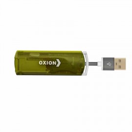 Картридер OXION OCR004GR, зеленый, SD, SDHC, RS MMC, Micro SD, M2, MS PRO Duo, Mini sd до 64 Гб USB 2.0 (1/20)