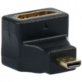 Адаптер SMART BUY micro HDMI M - HDMI F, угловой разъем (A118) (1/1000)