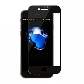 Стекло защитное Noname для APPLE iPhone 7/8, Full Screen, 0.33 мм, 5D, глянцевое, полный клей, цвет: чёрный, в техпаке
