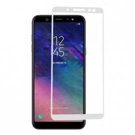 Стекло защитное Aiwo для SAMSUNG Galaxy A6 Plus (2018), Full Screen, 0.33 мм, 2.5D, глянцевое, цвет: белый