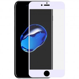 Стекло защитное FaisON для APPLE iPhone 7/8 Plus, Full Screen, 0.33 мм, 2.5D, глянцевое, полный клей, цвет: белый